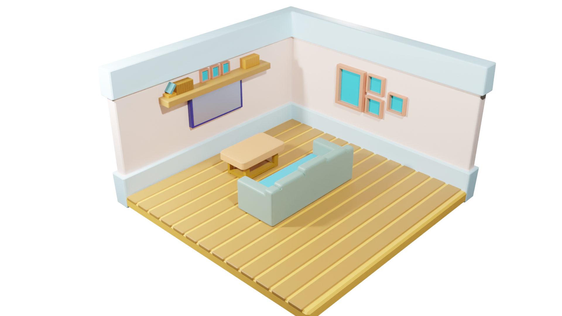3D Interior Design of Home